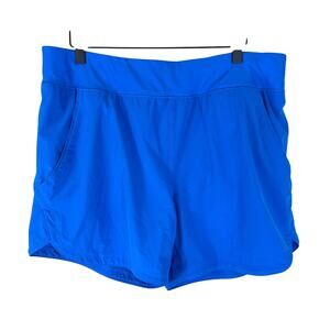 Lands’ End Quick Dry Board Shorts Blue Size 16 Swim Liner Women’s